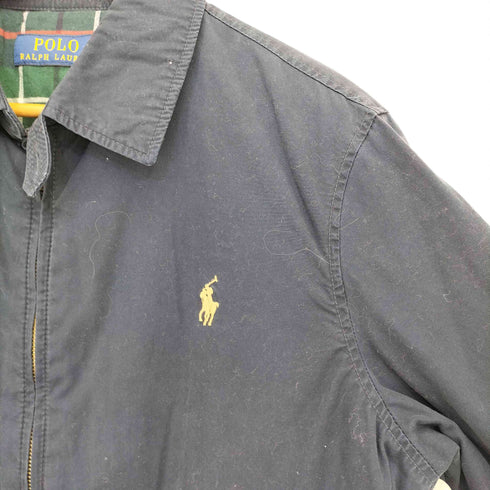 ポロラルフローレン POLO RALPH LAUREN 現行タグ 裏地チェック ポニー刺繍 中綿 スイングトップ メンズ import:S